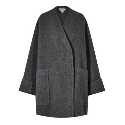 BOTTEGA VENETA Medium Grey Coat Women Grey  for sale