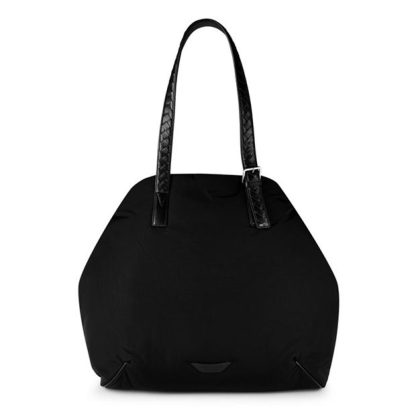 BOTTEGA VENETA Nylon Leather Tote Bag Unisex Black  for sale