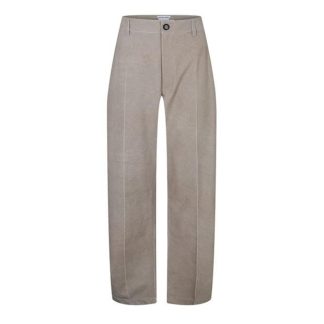 BOTTEGA VENETA Printed Leather Trousers Women Beige  for sale