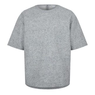 BOTTEGA VENETA Relaxed Fit Printed Leather T-Shirt Men Grey 8531  for sale