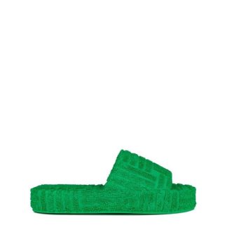 BOTTEGA VENETA Resort Terry Slides Women Grass 3730  for sale