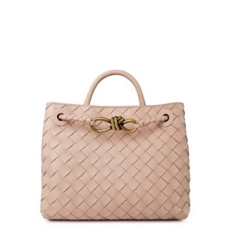 BOTTEGA VENETA Small Andiamo Women Tote Bags Petale/Brass for sale