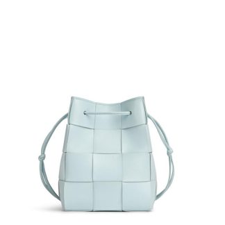 BOTTEGA VENETA Small Cassette Crossbody Bucket Women Teal/Gld  for sale