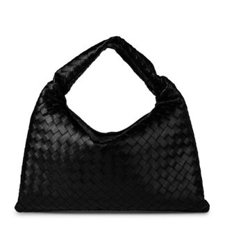 BOTTEGA VENETA Small Hop Women Hobo Bags Black Brass for sale