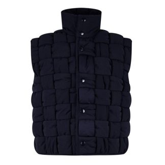 BOTTEGA VENETA Tech Nylon Intrecciato Gilet Men Navy 4121  for sale