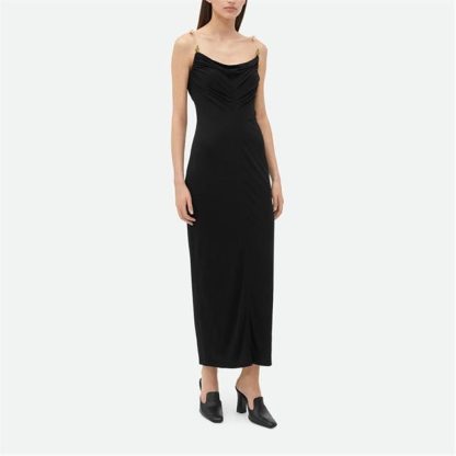 BOTTEGA VENETA Viscose Jersey Dress Women Black  for sale