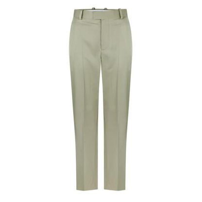 BOTTEGA VENETA Viscose Twill Straight Trousers Women Stone  for sale