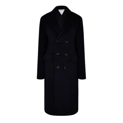 BOTTEGA VENETA Wool And Cashmere Cape Coat Women Navy  for sale