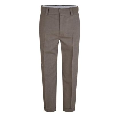 BOTTEGA VENETA Wool Twill Cropped Trousers Men Grey 1144  for sale