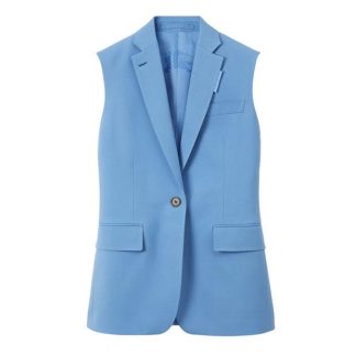 BURBERRY Aurelie Sleeveless Blazer Women Blue B3605  for sale