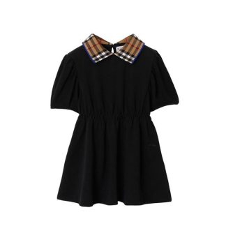 BURBERRY Burb Alesea Chk drss In00 Kids Polo Dresses Black A1189 for sale