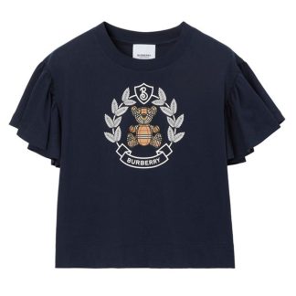 BURBERRY Burb Alexas Bear Tee Jn34 Kids Chrcol Blu  for sale