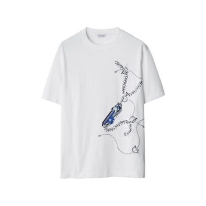 BURBERRY Burb Chain Tee Sn42 Men Knight Pattrn  for sale