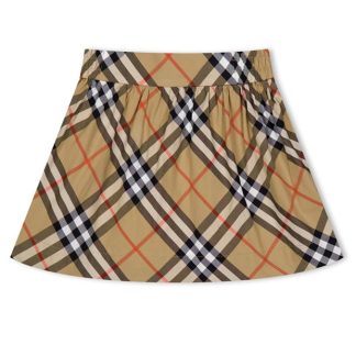 BURBERRY Burb Check Skirt Jn44 Kids Beige  B9368  for sale