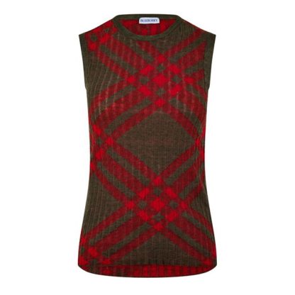 BURBERRY Burb Check Vest Ld43 Women Loch  for sale