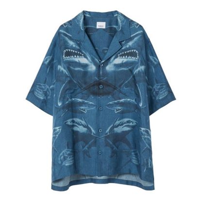 BURBERRY Burb Havana Shirt Sn32 Men Navy B5365  for sale