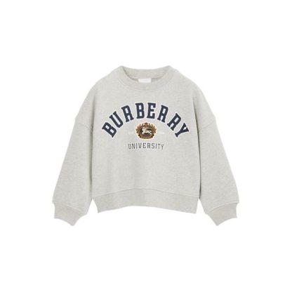 BURBERRY Burb Isla Vrsity Swt Jn34 Kids Dep Dve Gry  for sale