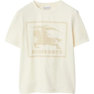 BURBERRY Burb Logo Box Tee Jn42 Kids Cream A7733  for sale