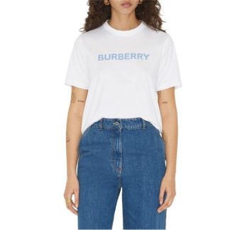 BURBERRY Burb Margot T-Shirt Ld41 Women Wht/Blu A8536  for sale