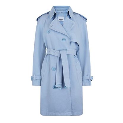 BURBERRY Burb Pedley Coat Ld99 Women Blue  for sale