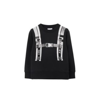 BURBERRY Burb Trompe Sweatshi Jn41 Kids Black A1189  for sale