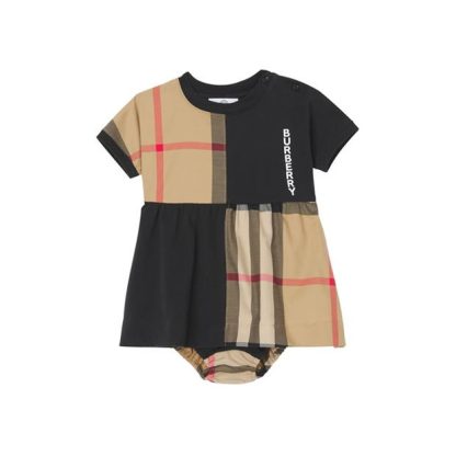 BURBERRY Burberry Elena Dress Kids Skater Dresses Black A1189 for sale