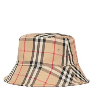 BURBERRY Check Bucket Hat Men Bucket Hats Arc Beige A7026 for sale