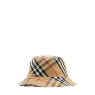 BURBERRY Check Bucket Hat Men Bucket Hats Sand A2021 for sale