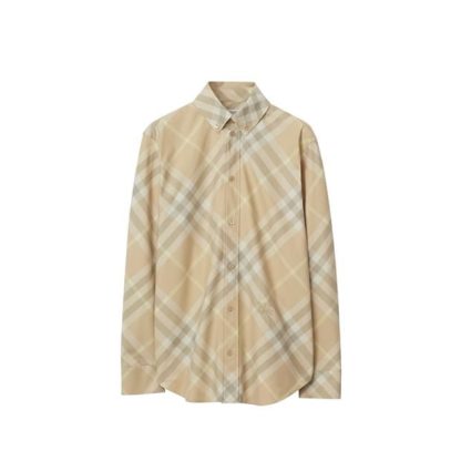 BURBERRY Check Shirt Women Flax Ip Check  for sale