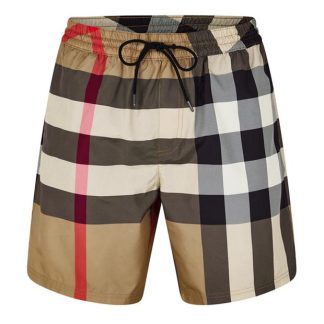 BURBERRY Check Swim Shorts Men Swim Shorts Arc Beige A7028 for sale