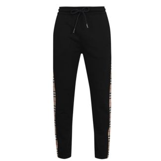 BURBERRY Checkford Jogging Pants Men Black A1189  for sale