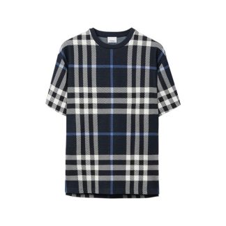 BURBERRY Ferrybridge T-Shirt Men Blue Chk B3421  for sale