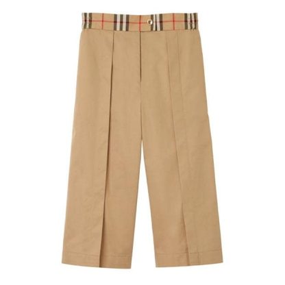 BURBERRY Hermia Check Trousers Kids Beige A7026  for sale