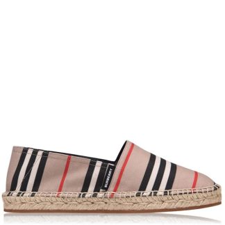 BURBERRY Icon Stripe Espadrilles Women Archive Beige  for sale