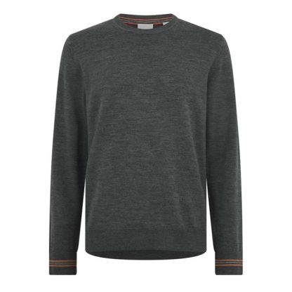 BURBERRY Icon Stripe Sweater Men Grey  for sale