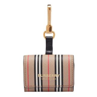 BURBERRY Icon Striped Airpod Pro Case Women Arc Beige A7026  for sale