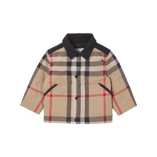 BURBERRY Infant Boys Diamond Quilted Jacket Kids Arc Chck A7028  for sale