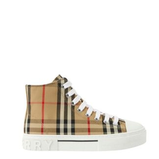 BURBERRY Jack High Top Trainers Juniors Kids Beige A7028  for sale