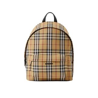 BURBERRY Jett Check Backpack Unisex Archive Beige  for sale