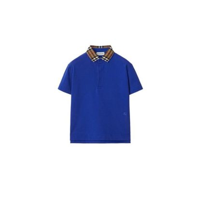 BURBERRY Johane Polo Shirt Junior Boys Kids Short Sleeve Polos Knight B7323 for sale