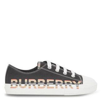 BURBERRY Juniors Larkhall Sneaker Kids Low Trainers Black A1189 for sale