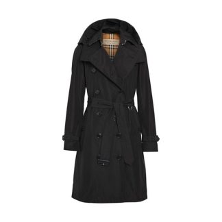 BURBERRY Kensington Trench Coat Women Black  for sale