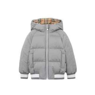 BURBERRY Landry Puffer Jacket Kids Grey B6153  for sale