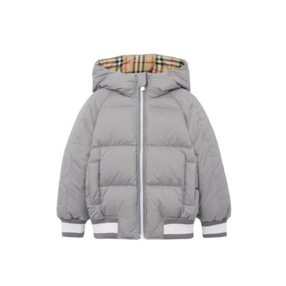 BURBERRY Landry Puffer Jacket Kids Grey B6153  for sale