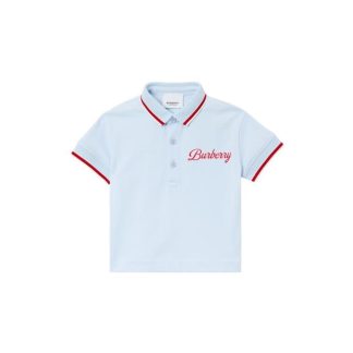 BURBERRY Langton Polo Shirt Kids Pale Blue A1397  for sale