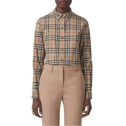 BURBERRY Lapwing Shirt Women Arc Beige A7028  for sale