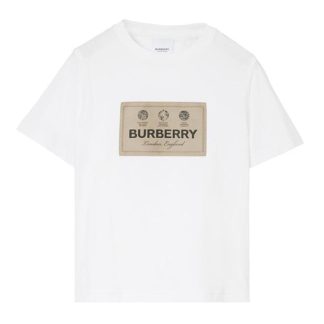 BURBERRY Logo T-Shirt Juniors Kids White A1464  for sale