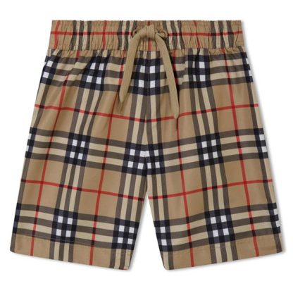 BURBERRY Malcolm Swim Shorts Kids Arc Check A7028  for sale