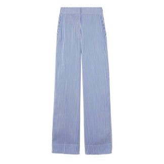 BURBERRY Mel Wide Leg Trousers Women Blu/Wht B6517  for sale