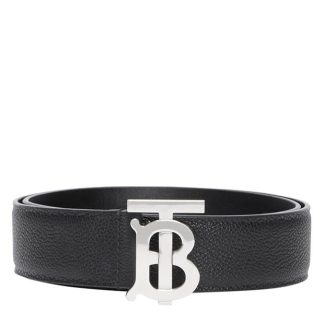 BURBERRY Monogram Belt Unisex Black A1189  for sale